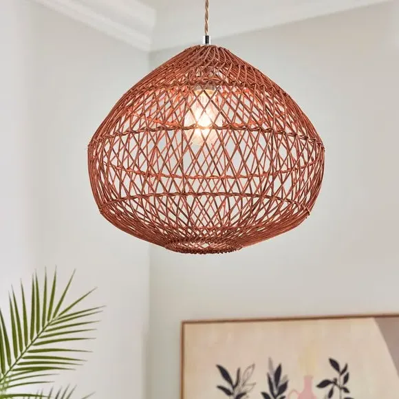 Maeve Easy Fit Pendant Shade - Walnut, Rattan product