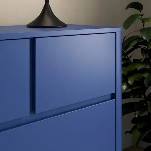 6 Drawer Chest with Metal Runners - Oak Effect by Dunelm, image 3