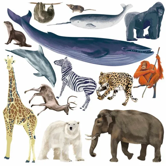 Mammals Wall Stickers - Multicolor alternate view