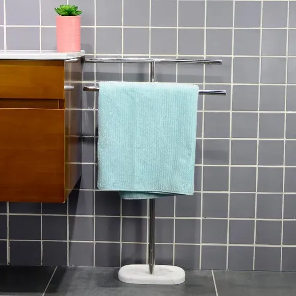 Freestanding Towel Rail - Silver, Chrome alternate view