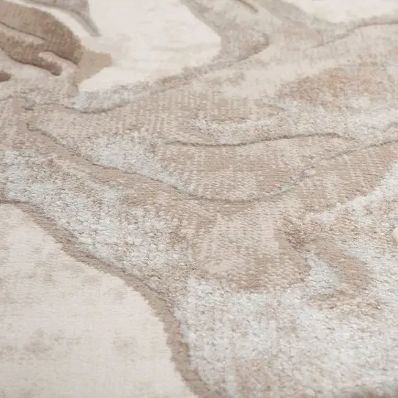 Marbled Area Rug - Natural, Polypropylene by Dunelm, image 2
