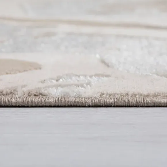 Marbled Area Rug - Natural, Polypropylene by Dunelm, image 4