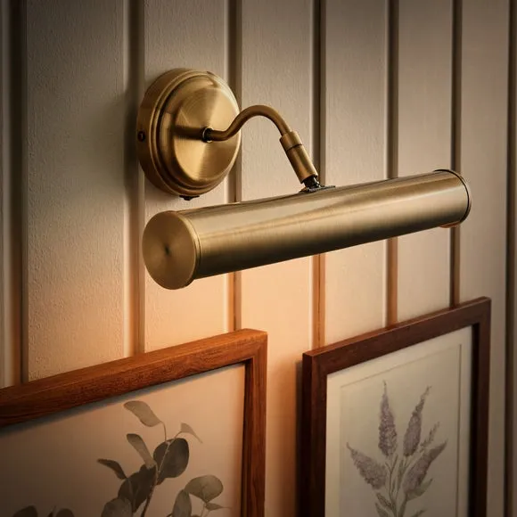 Maria 2 Light Adjustable Picture Wall Light - Gold, Metal alternate view