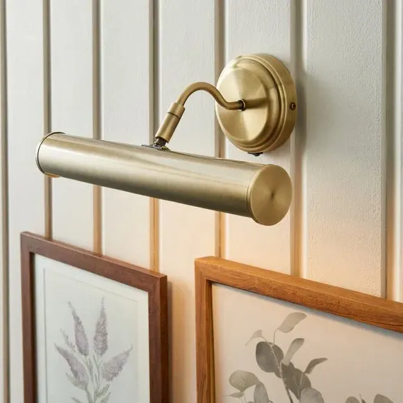 Maria 2 Light Adjustable Picture Wall Light - Gold, Metal product