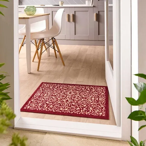 Marvel Arts and Crafts Floral Washable Mat - Red