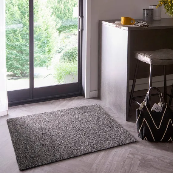 Marvel Utility Mat - Grey, Cotton by Dunelm