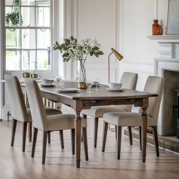 Matola Set of 2 Dining Chairs - Grey, Linen alternate view