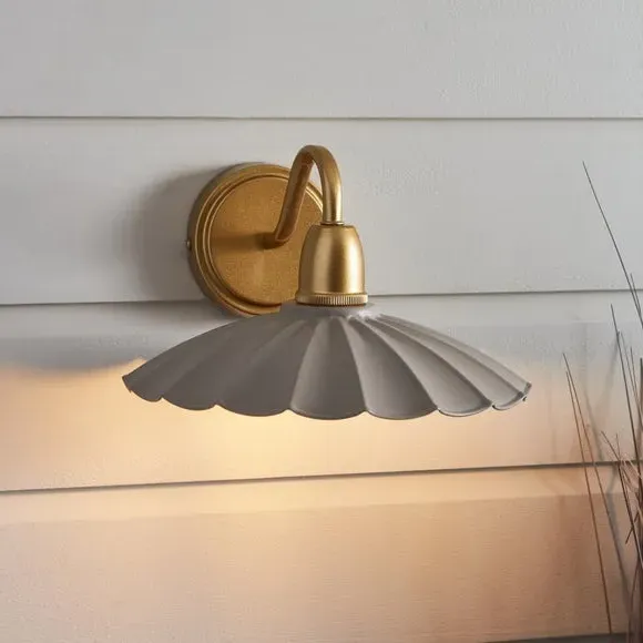 Maya Scallop Wall Light - Satin Gold, Metal product