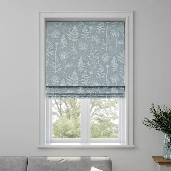 Made to Measure Roman Blind - Denim by Dunelm, image 3