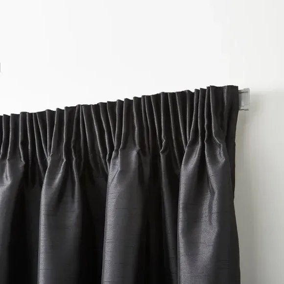 Aluminium Pencil Pleat Curtain Track - Silver by Dunelm, image 2