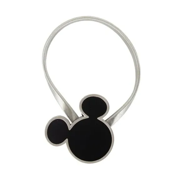 Mickey Mouse Curtain Tieback - Satin Steel Silver alternate view