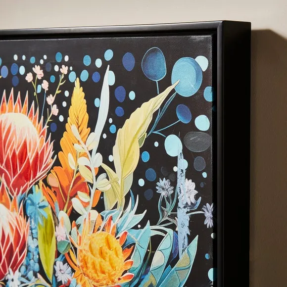 Framed Canvas Art - Multicolor, Hand Finished alternate view