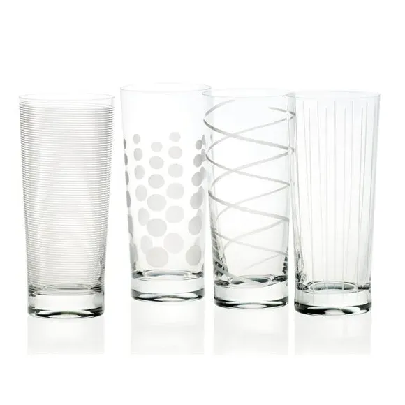 4-Piece Highball Glass Set - Clear, Crystal alternate view