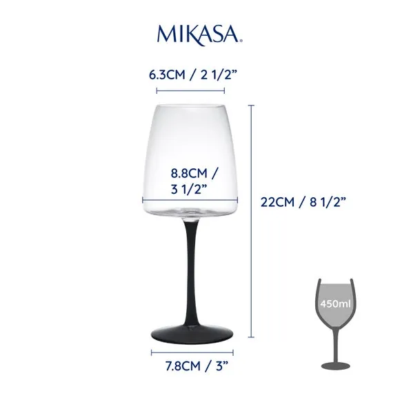 Set of 4 Red Wine Glasses - Clear, Crystal product