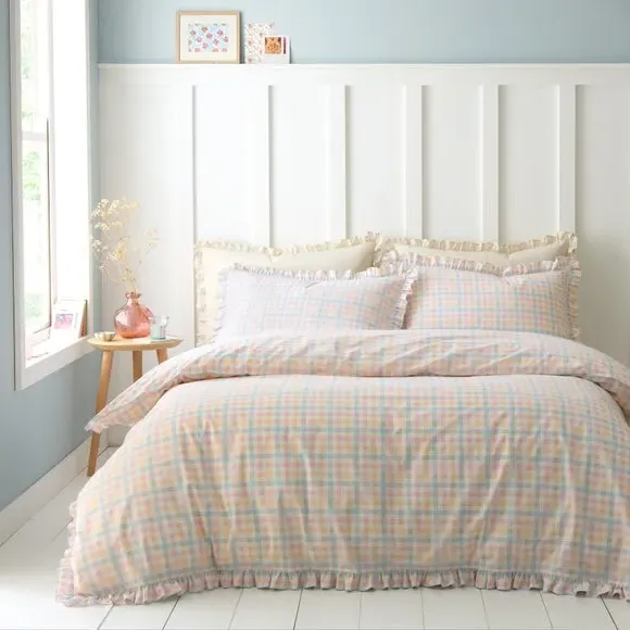 Mila Gingham Standard Pillowcase Pair - Cotton alternate view