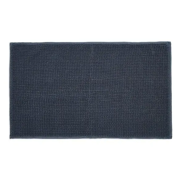 Mini Bobble Bath Mat - Folkstone Blue by Dunelm, image 2