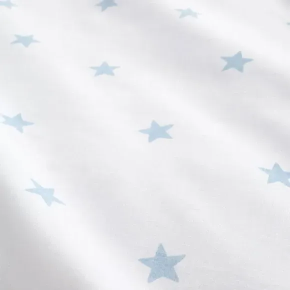 Mini Star & Stripes Fitted Bed Sheet - Blue, Cotton alternate view