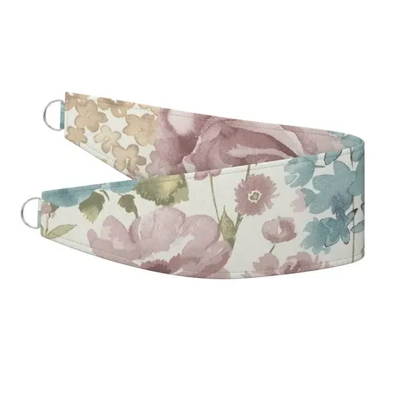 Floral Curtain Tieback - Teal alternate view