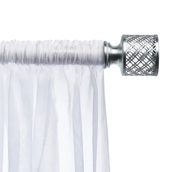 Mix and Match Trellis Finials 25/28mm - Silver, Chrome alternate view