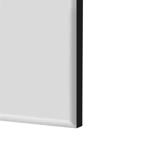 Arched Wall Mirror with Bevelled Edge - Black by Dunelm, image 3