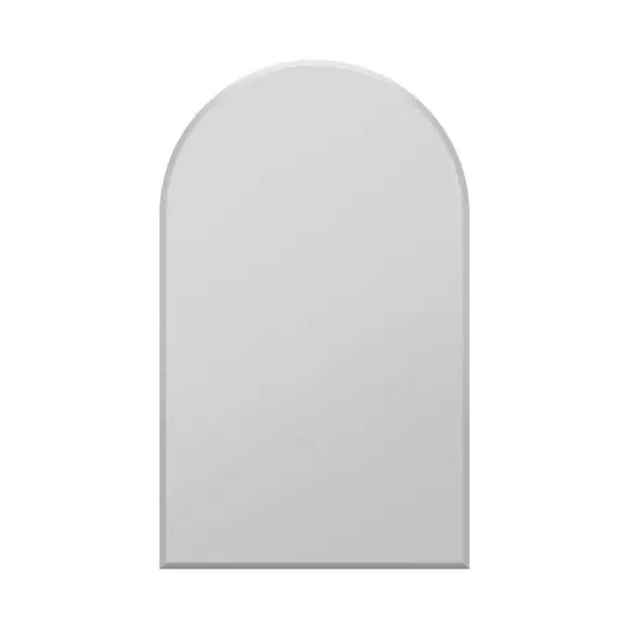 Arched Wall Mirror with Bevelled Edge - Black by Dunelm, image 4