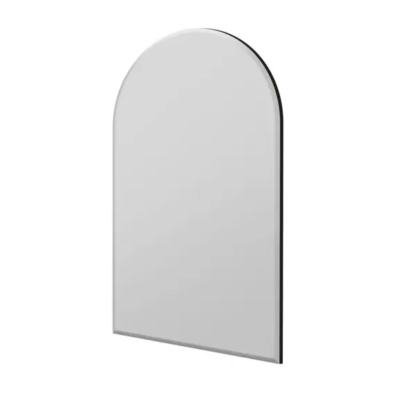 Arched Wall Mirror with Bevelled Edge - Black by Dunelm, image 6