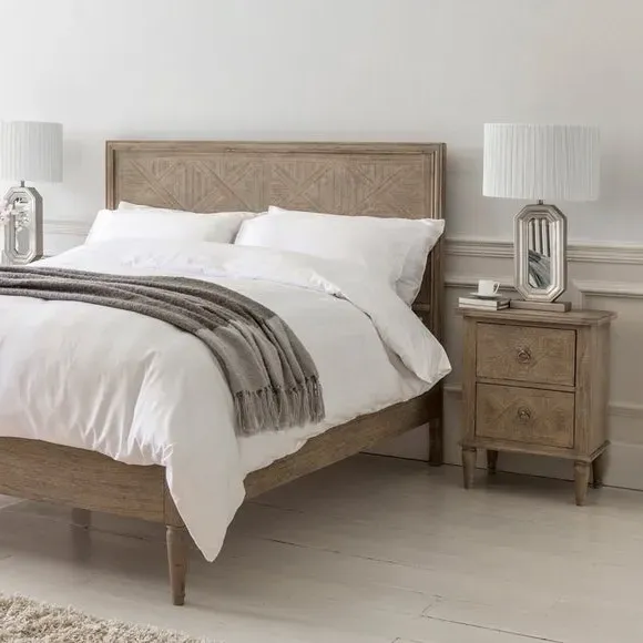 Modesto 2 Drawer Bedside Table - Natural, Mindy Ash alternate view
