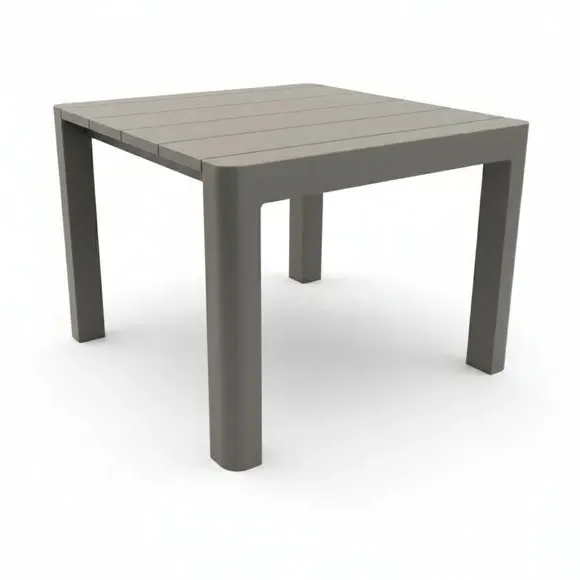 Square Dining Table - Grey, Polypropylene alternate view