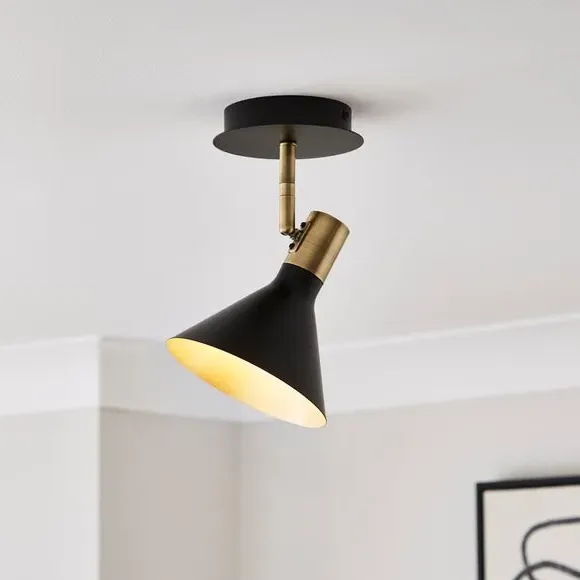 Morgan Adjustable Spotlight - Black, Steel product