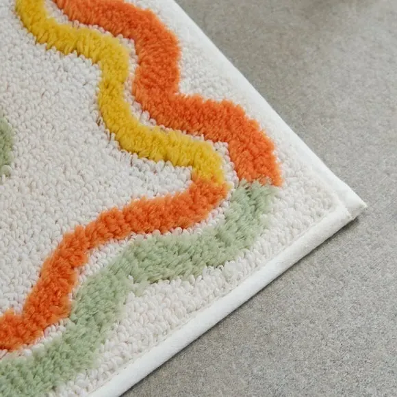 Morning Sunshine Slogan Bath Mat - Multicolor, Polyester alternate view