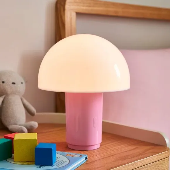 Mushroom Rechargeable Touch Dimmable Table Lamp - Pink product