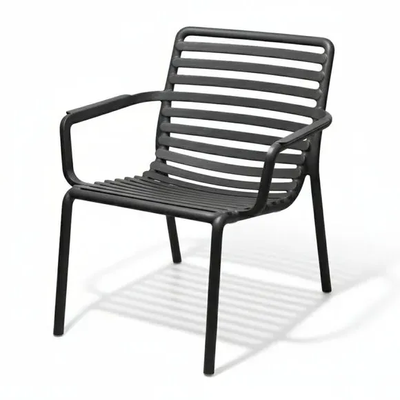 Stackable Lounge Chair - Anthracite, Resin alternate view