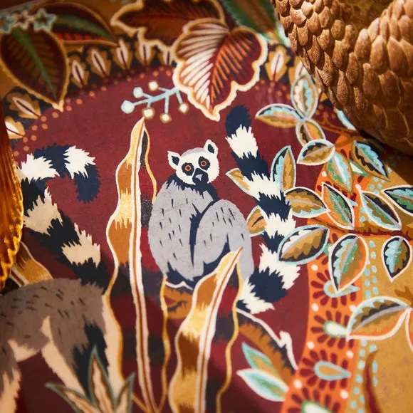 Patterned Decorative Tray - Dark Wood, Mango Wood alternate view