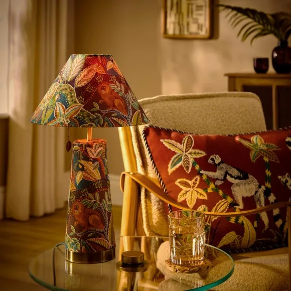 Table Lamp with Pull Cord - Multicolor alternate view