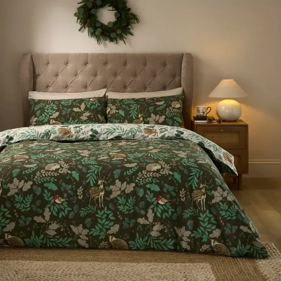 Natures Nest Duvet Cover and Pillowcase Set - Multicolor alternate view