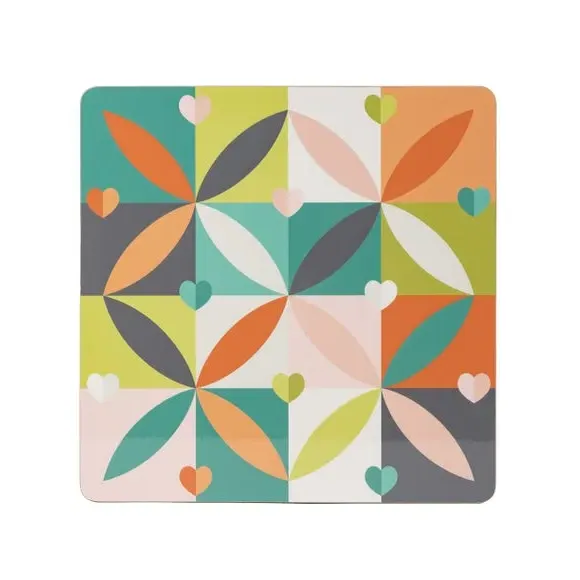 Square Placemats Set of 4 - Petal, Wipe Clean alternate view