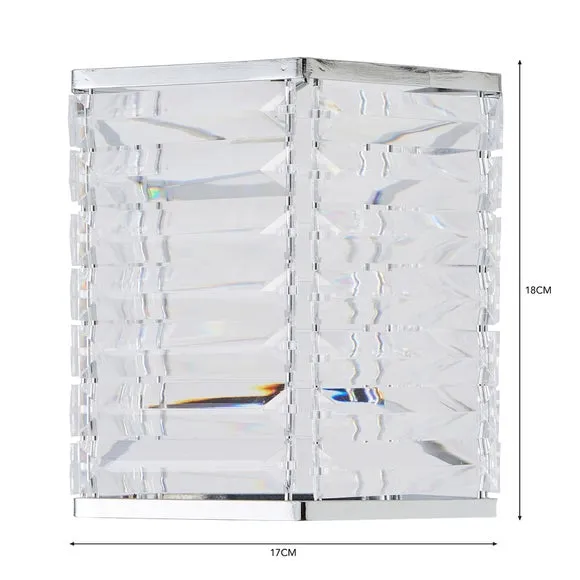 Nelas Prism Easy Fit Pendant Shade - Clear, Acrylic by Dunelm, image 5