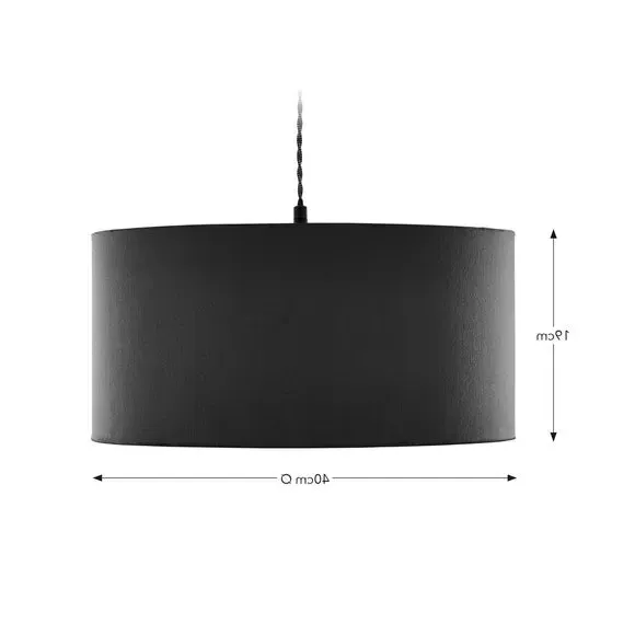 Nesa Shallow Lamp Shade - Navy, Velvet by Dunelm, image 5