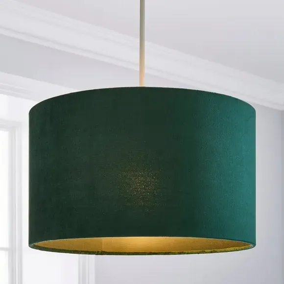 Nesa Velvet Lamp Shade - Bottle Green product