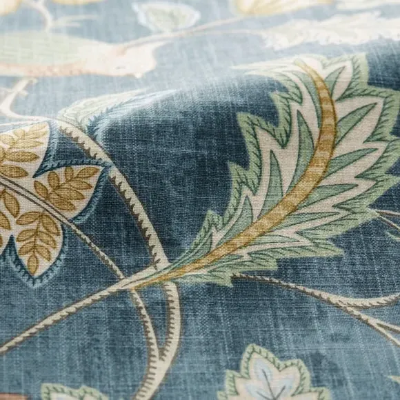 Made to Measure Curtains - Blue, Cotton alternate view
