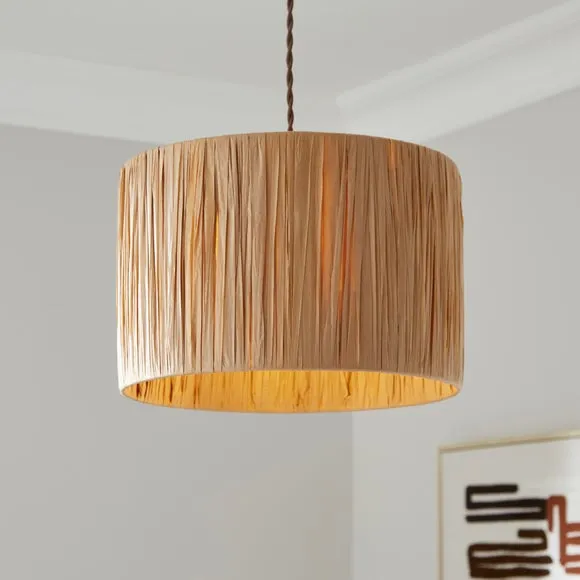Niki Raffia Easy Fit Pendant Shade - Natural product