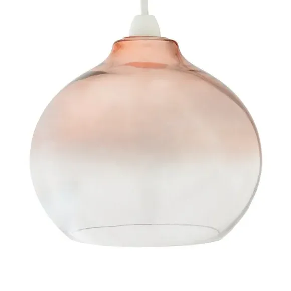 Nivala Metallic Ombre Easy Fit Pendant Shade - Copper, Glass by Dunelm, image 4