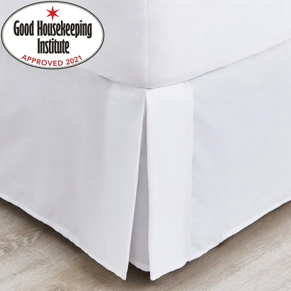 Non Iron Plain Dye Fitted Valance - White, Polycotton product