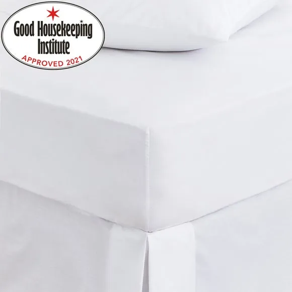 Non Iron Plain Fitted Sheet - White, Cotton Blend product