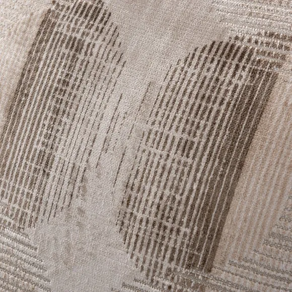 Square Cushion with Piping - Natural, Velvet alternate view