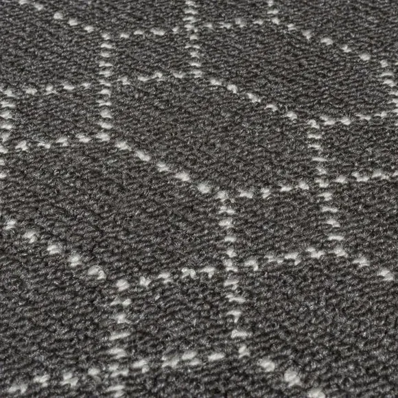 Round Washable Rug - Charcoal, Polypropylene alternate view