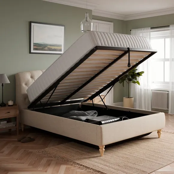 Ottoman Bed with Storage - Natural, Fabric alternate view