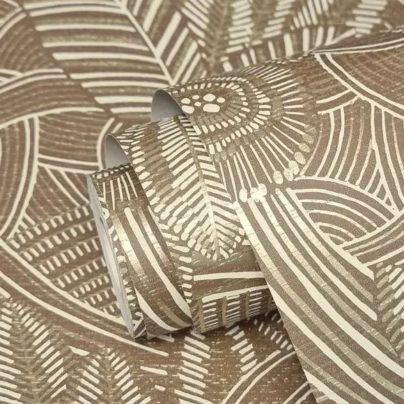 Abstract Wallpaper with Texture - Brown alternate view