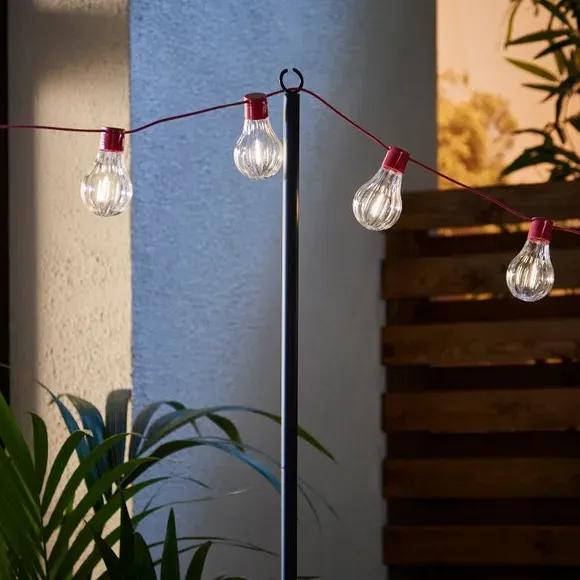 Outdoor Cast Iron Festoon Pole - Black product