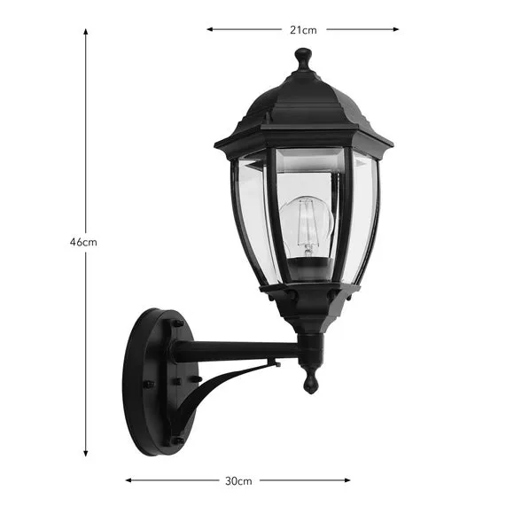 Elio Outdoor Wall Light - Metal by Dunelm, image 6